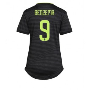 Real Madrid Karim Benzema #9 Tredjedrakt Kvinner 2022-23 Kortermet